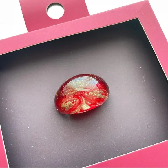 Zara Glass Ring Red Gold - Picture 2 of 5